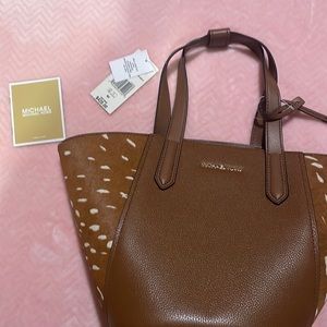Micheal Kors fawn print tote